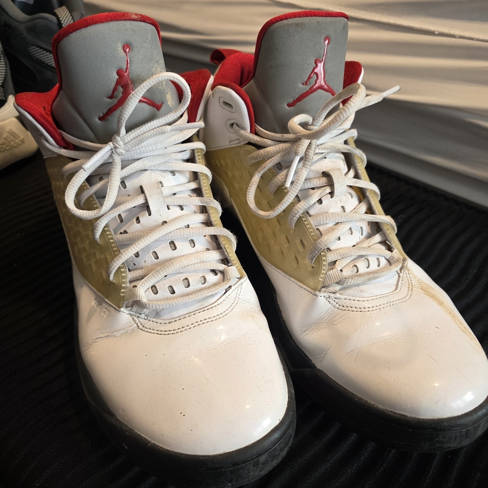 Nike Red and White Sneakers